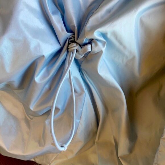 Land’s End down hyper dry water resistant puffer jacket ice blue MED PETITE - Picture 14 of 16